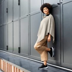 Giesswein - D O B Apparel Merino Lambswool Poncho 45 Giesswein - D O B Apparel Merino Lambswool Poncho